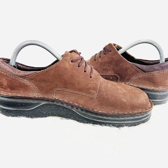 Naot Mens Denali Crazy Horse Brown Suede Leather Lace up Loafer Shoes ~ EU41 US8 - Picture 4 of 8